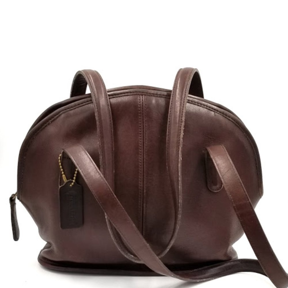 COACH  VINTAGE ASHEVILLE LEATHER BOWLER SATCHEL